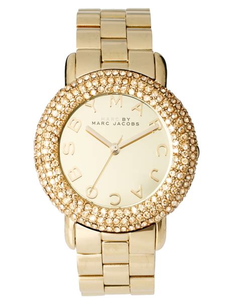 fake marc jacobs gold watch